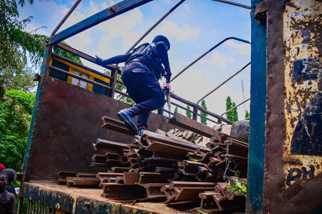 NSCDC nab 13 suspected vandals with railings sleepers worth N800 million in Kaduna