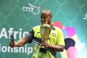 Aruna retains table tennis African Championships title