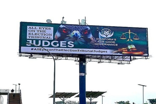 All Eyes on The Judiciary billboards