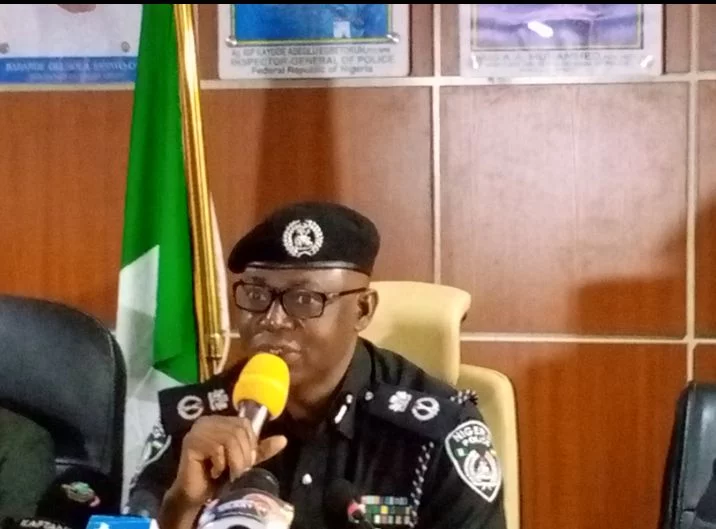 CP Idowu Owohunwa while addressing the newly promoted officers