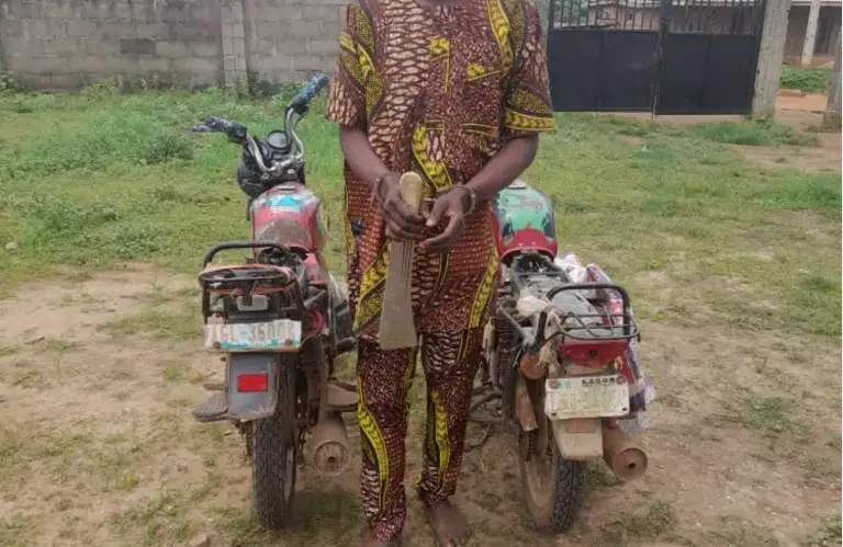 Ogun police nab notorious motorcycle snatching syndicate 