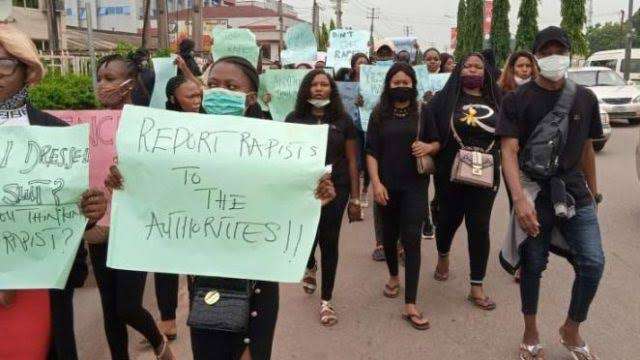 Female students protest against sexual harassment, call FG to intervene