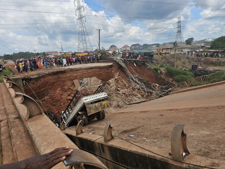 Bridge collapses on Enugu-Port Harcourt Expressway