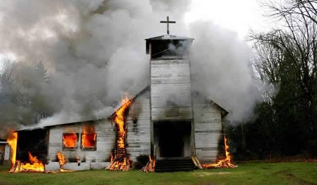 Bandits set catholic church on fire in Kaduna 