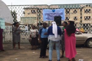 Oyo parliamentary workers shut Assembly gate 