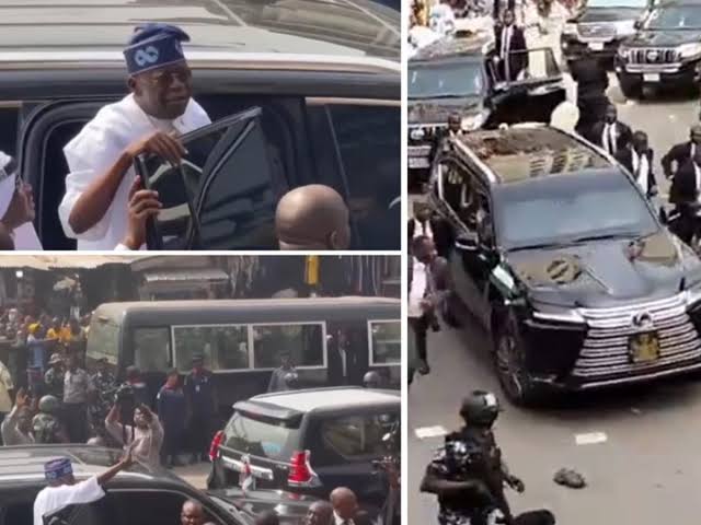 Video: Lagos residents screaming ‘We are hungry' at President Tinubu
