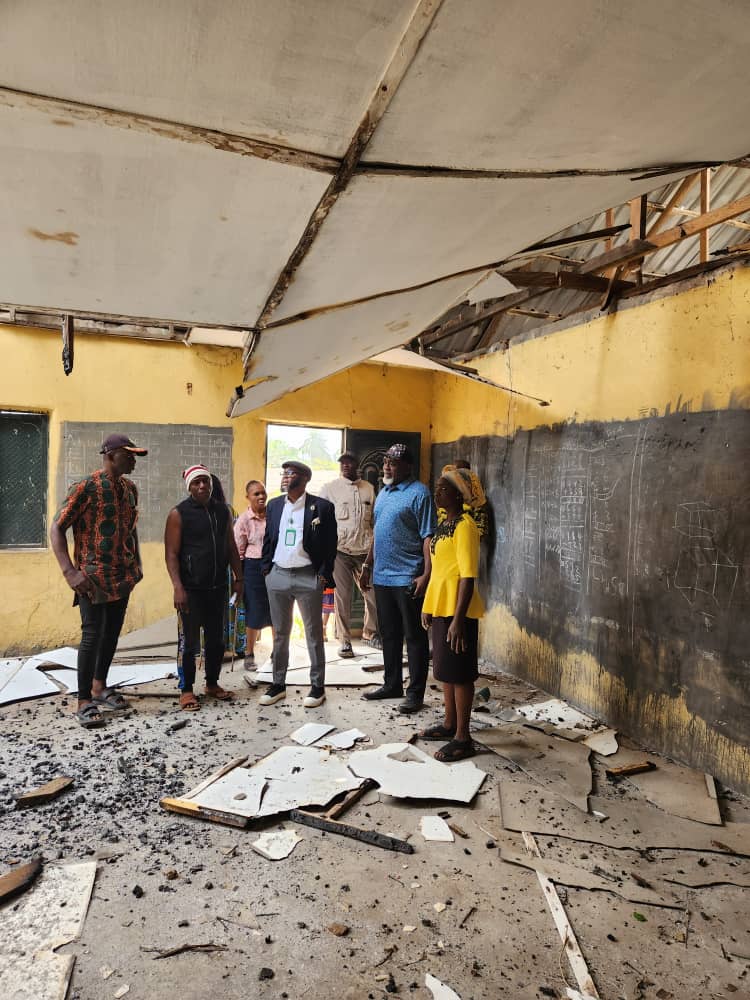 Bush fire burnt down Abia Primary school